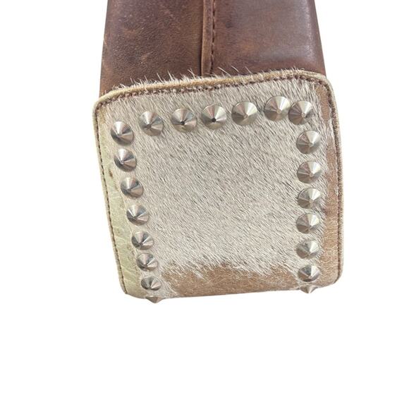 Animal Exotic Brand Handbag, Leather, Cowhide, Lux, Western, Cowgirl, Festival - Picture 5 of 10